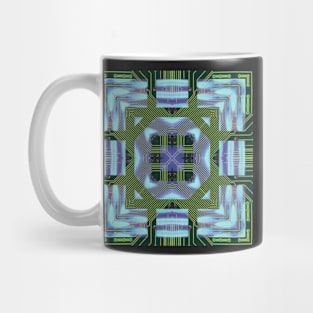 Circuitboard fire Kaleidoscope Pattern (Seamless) 20 Mug